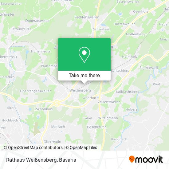 Rathaus Weißensberg map