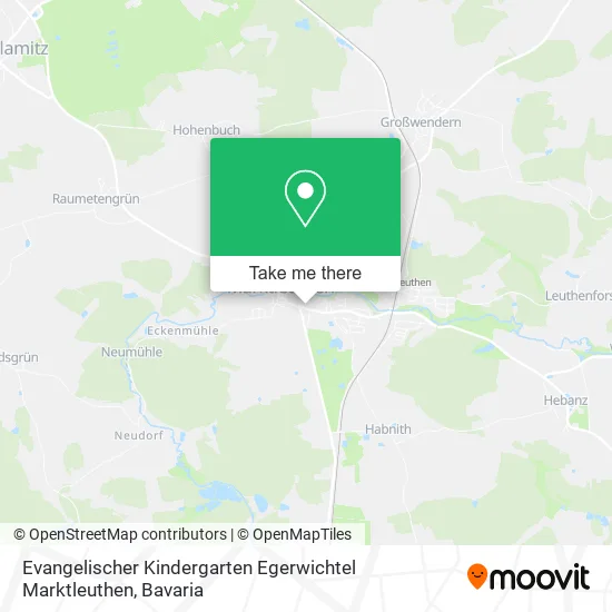 Карта Evangelischer Kindergarten Egerwichtel Marktleuthen