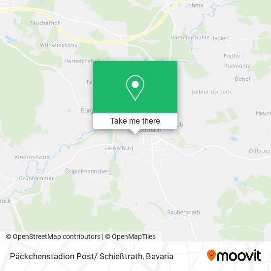 Päckchenstadion Post/ Schießtrath map
