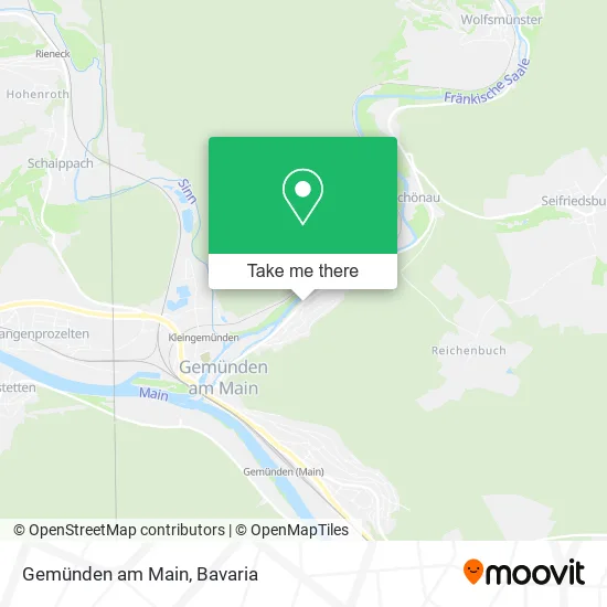 Карта Gemünden am Main