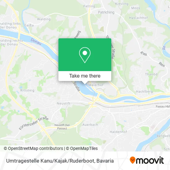 Карта Umtragestelle Kanu / Kajak / Ruderboot