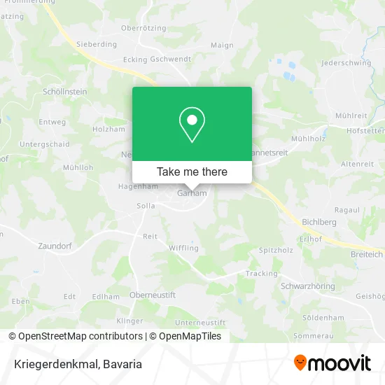 Карта Kriegerdenkmal