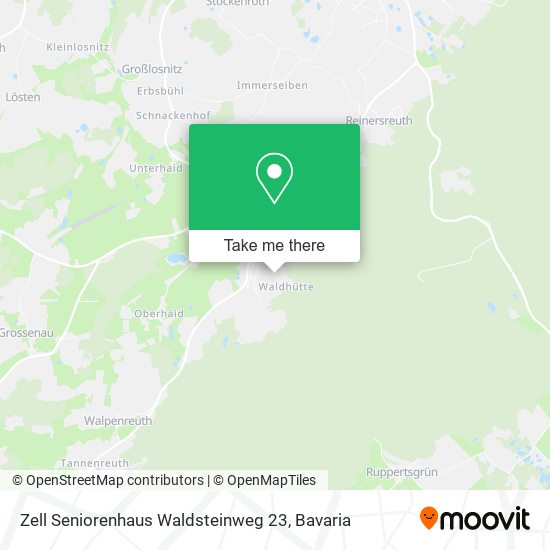Zell Seniorenhaus Waldsteinweg 23 map