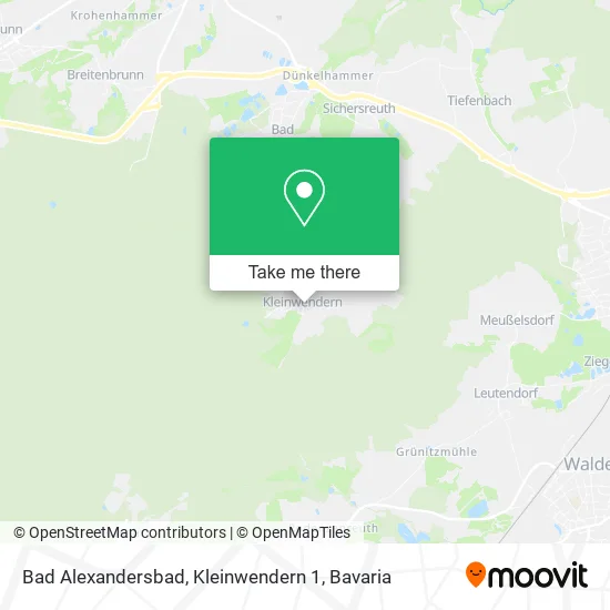 Карта Bad Alexandersbad, Kleinwendern 1
