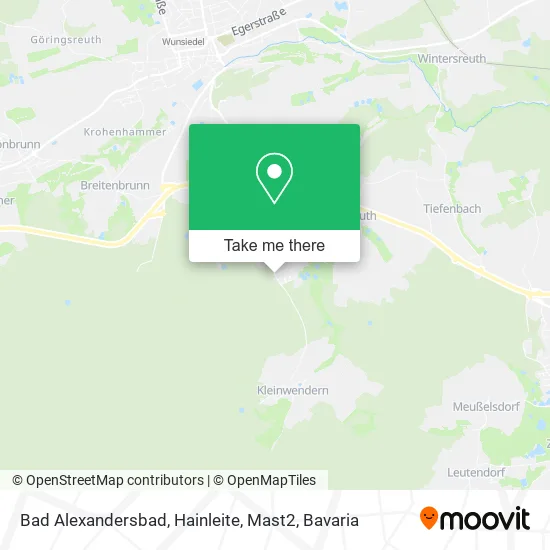 Карта Bad Alexandersbad, Hainleite, Mast2