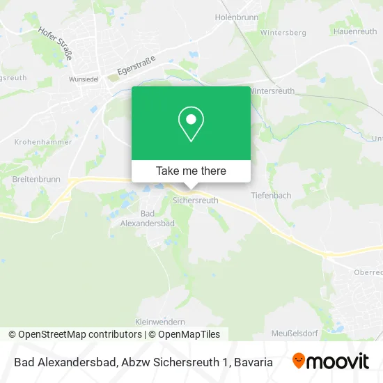 Карта Bad Alexandersbad, Abzw Sichersreuth 1