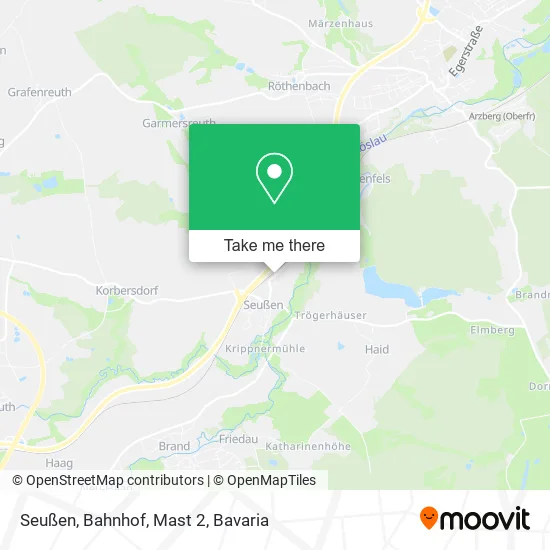 Карта Seußen, Bahnhof, Mast 2