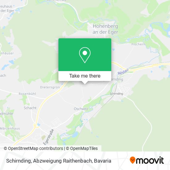 Карта Schirnding, Abzweigung Raithenbach