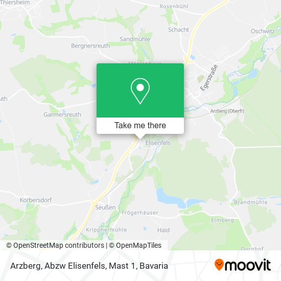 Arzberg, Abzw Elisenfels, Mast 1 map