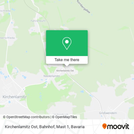 Kirchenlamitz Ost, Bahnhof, Mast 1 map