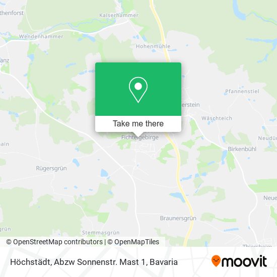 Höchstädt, Abzw Sonnenstr. Mast 1 map