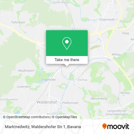Marktredwitz, Waldershofer Str.1 map