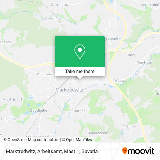 Карта Marktredwitz, Arbeitsamt, Mast 1