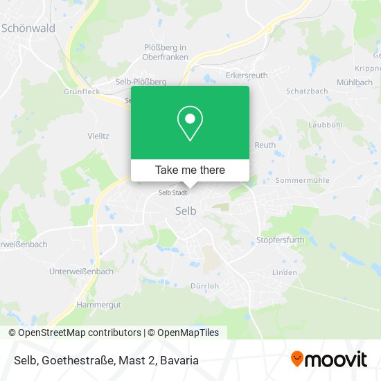 Selb, Goethestraße, Mast 2 map