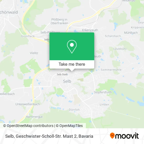 Карта Selb, Geschwister-Scholl-Str. Mast 2