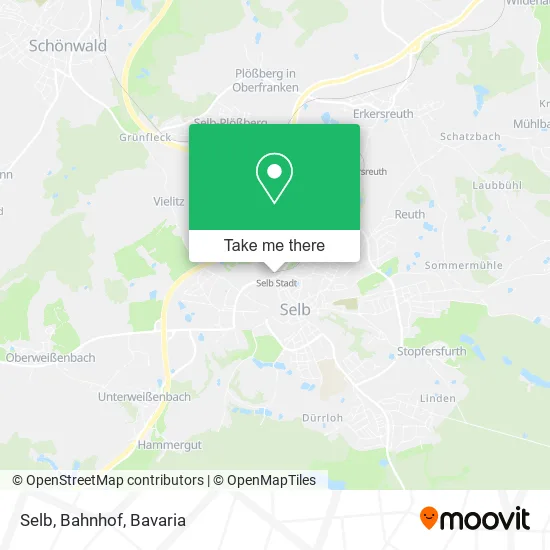 Карта Selb, Bahnhof