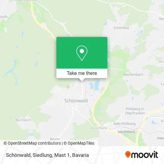Карта Schönwald, Siedlung, Mast 1