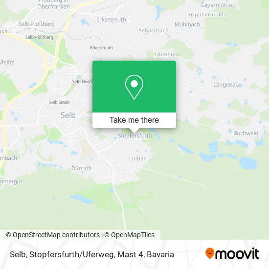 Карта Selb, Stopfersfurth / Uferweg, Mast 4
