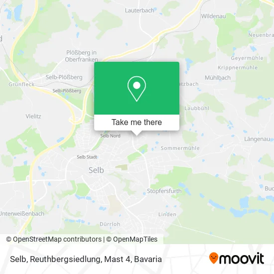 Карта Selb, Reuthbergsiedlung, Mast 4