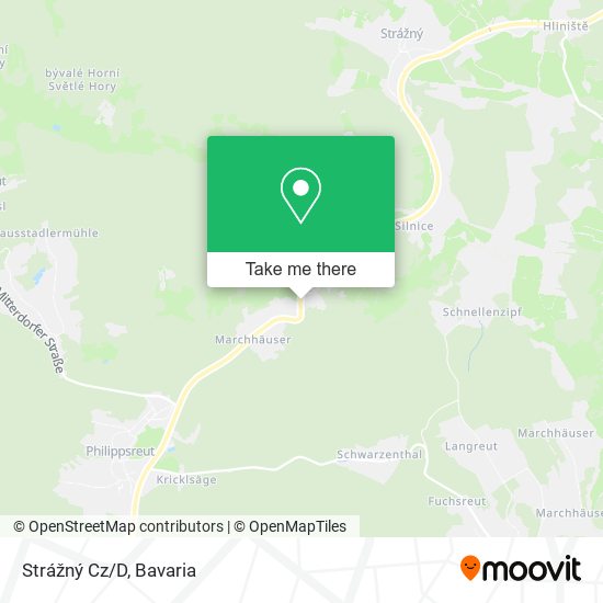 Strážný Cz/D map