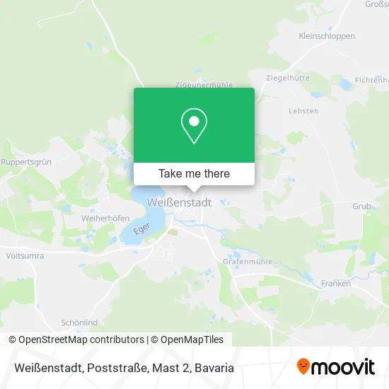 Карта Weißenstadt, Poststraße, Mast 2
