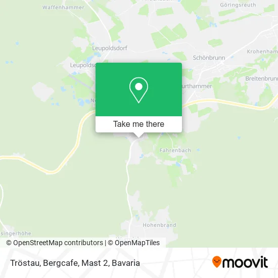 Карта Tröstau, Bergcafe, Mast 2