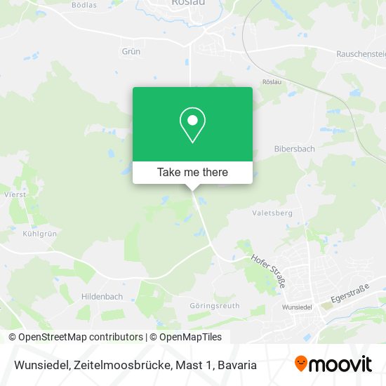 Wunsiedel, Zeitelmoosbrücke, Mast 1 map