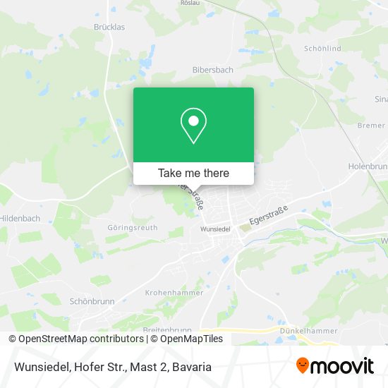 Wunsiedel, Hofer Str., Mast 2 map