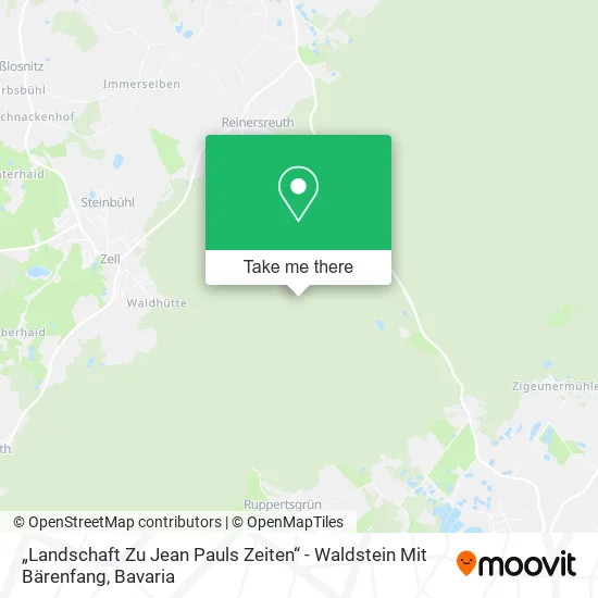 Карта „Landschaft Zu Jean Pauls Zeiten“ - Waldstein Mit Bärenfang