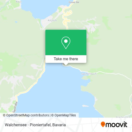 Walchensee - Pioniertafel map