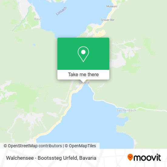 Walchensee - Bootssteg Urfeld map