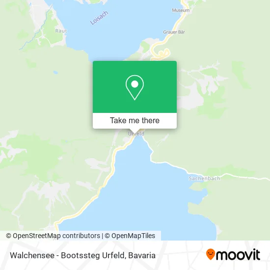 Карта Walchensee - Bootssteg Urfeld