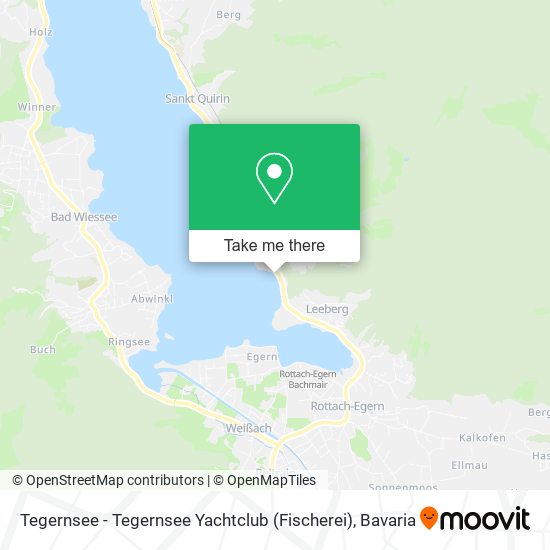 Tegernsee - Tegernsee Yachtclub (Fischerei) map