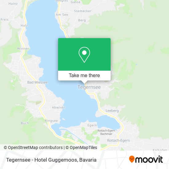 Tegernsee - Hotel Guggemoos map