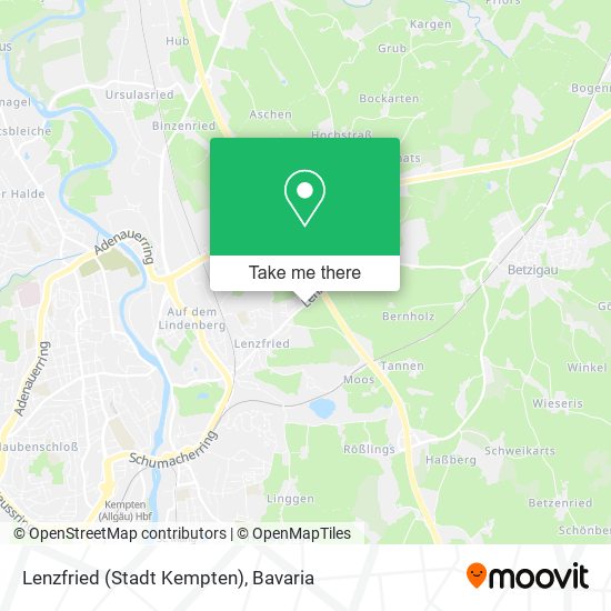 Lenzfried (Stadt Kempten) map