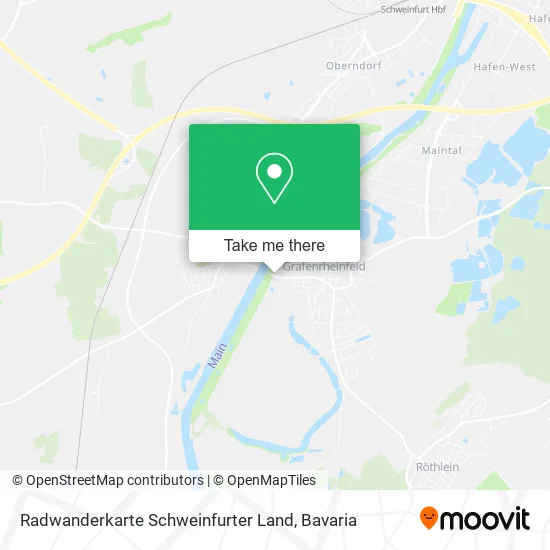 Карта Radwanderkarte Schweinfurter Land
