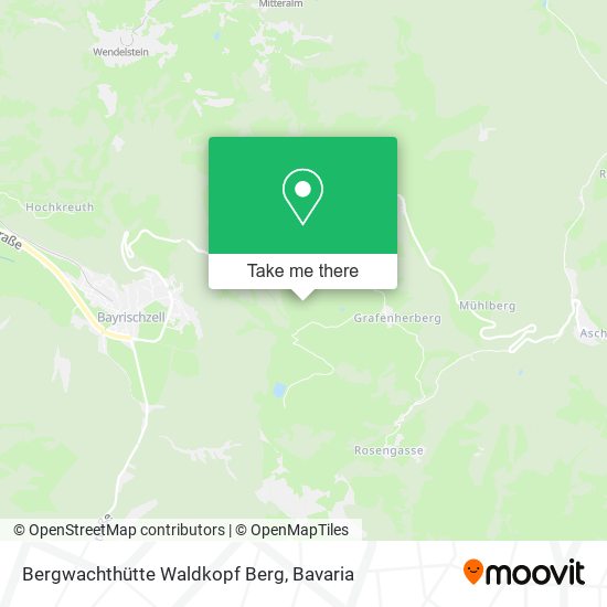 Bergwachthütte Waldkopf Berg map