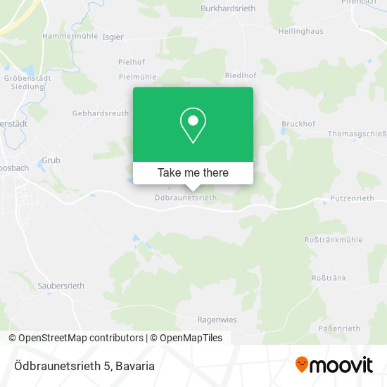Карта Ödbraunetsrieth 5