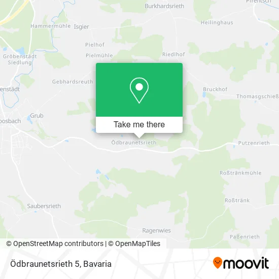 Карта Ödbraunetsrieth 5
