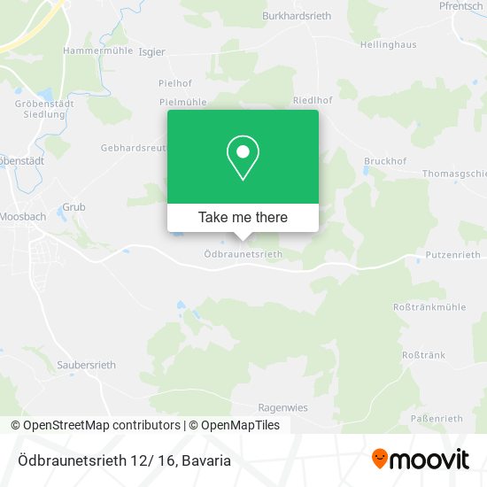 Карта Ödbraunetsrieth 12/ 16