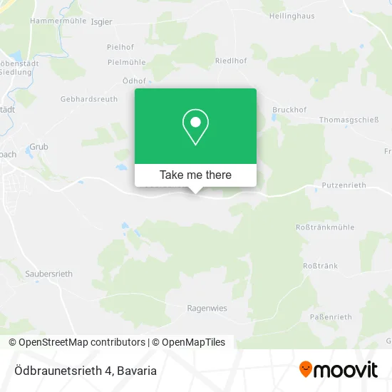 Карта Ödbraunetsrieth 4
