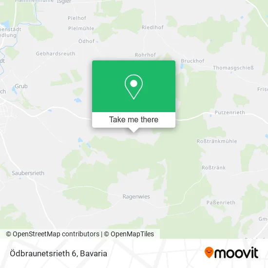 Карта Ödbraunetsrieth 6