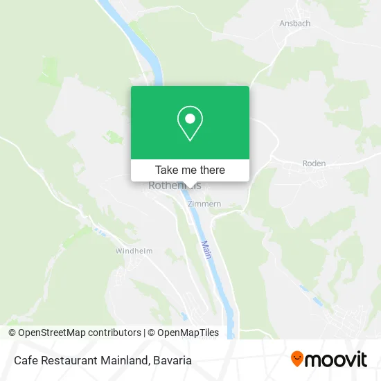 Карта Cafe Restaurant Mainland