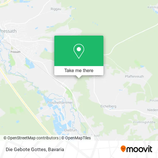 Карта Die Gebote Gottes