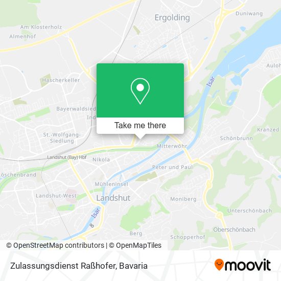 Карта Zulassungsdienst Raßhofer
