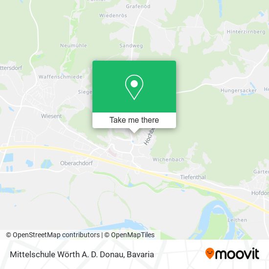 Mittelschule Wörth A. D. Donau map