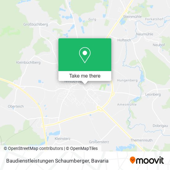 Baudienstleistungen Schaumberger map