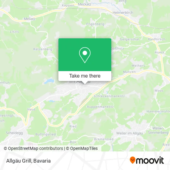 Карта Allgäu Grill