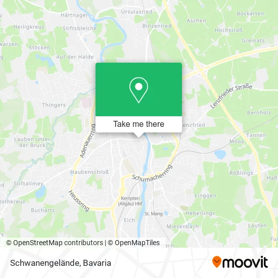 Карта Schwanengelände