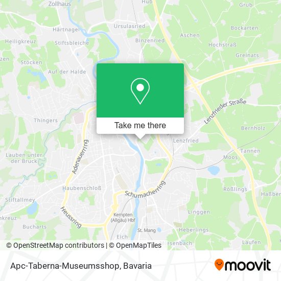 Apc-Taberna-Museumsshop map